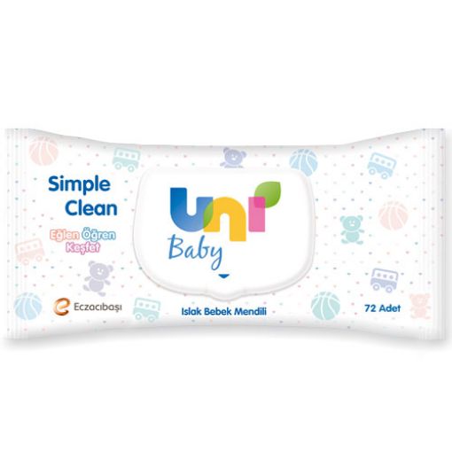 UNI BABY XXL VÜCUT TEM. HAVLUSU 50'Lİ. ürün görseli