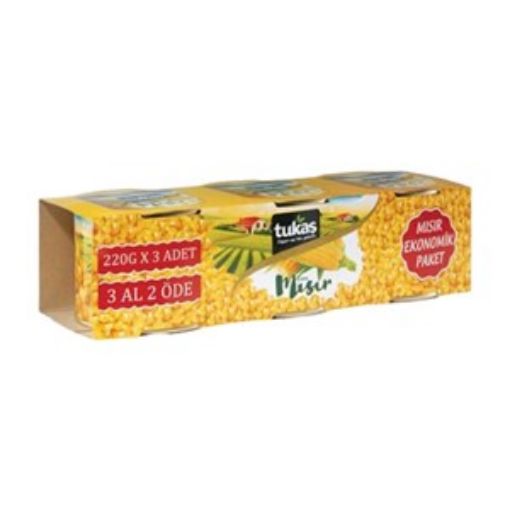 TUKAŞ MISIR KONSERVE 3X150 GR. ürün görseli