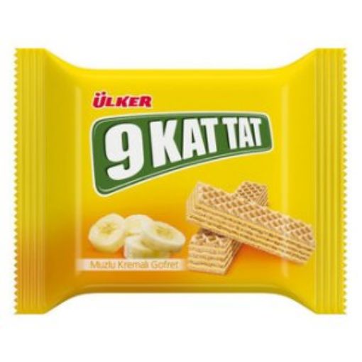 ÜLKER 9 KAT 39 GR MUZLU GOFRET. ürün görseli