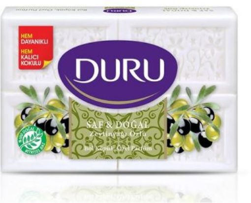 DURU BANYO SABUN ZEYTİNYAĞLI 4X150 GR. ürün görseli