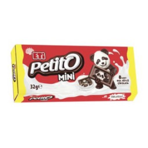ETİ PETİTO MİNİ 8 Lİ SÜTLÜ ÇİKOLATA 32 GR. ürün görseli