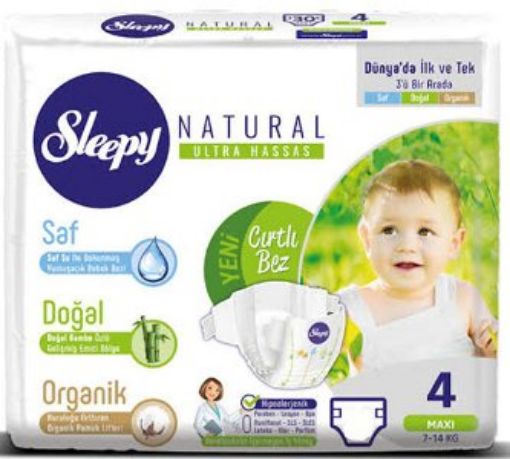 SLEEPY JUMBO NAT. İKİLİ MAXİ NO:4 52'Lİ. ürün görseli