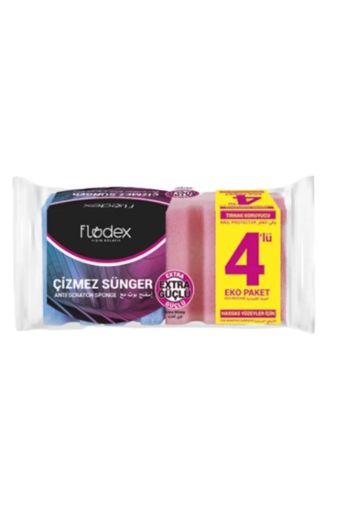 FLODEX ÇİZMEZ SÜNGER OLUKLU 4'LÜ. ürün görseli