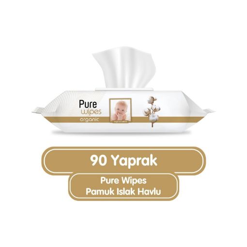 PURE BABY 90 LI ISLAK HAVLU ORGANIC. ürün görseli