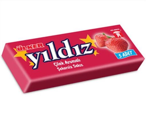ÜLKER YILDIZ ÇİLEK SAKIZ 5 Lİ. ürün görseli