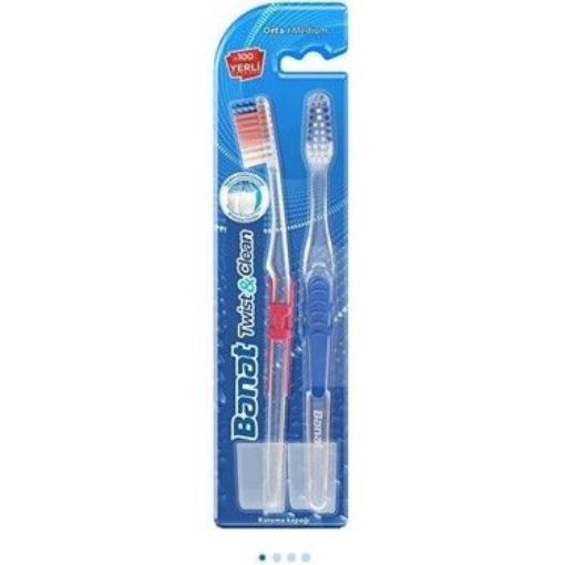 BANAT TWİST CLEAN 1+1 DİŞ FIRÇASI. ürün görseli