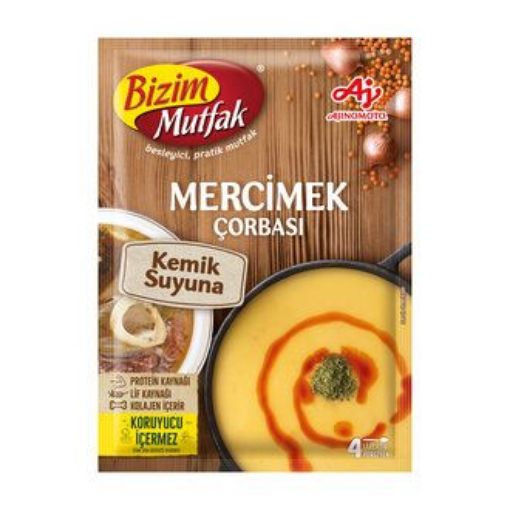 BİZİM ÇORBA KEMİK SUYU MERCİMEK 72 GR. ürün görseli