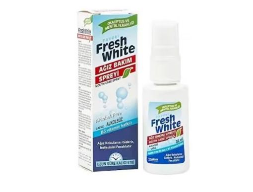 FRESH WHITE AĞIZ BAKIM SUYU 30 ML SPREY. ürün görseli