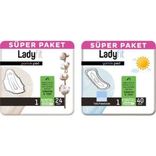 LADY FİT PAMUK SÜPER NORMAL+GÜNLÜK 24+40 LI. ürün görseli
