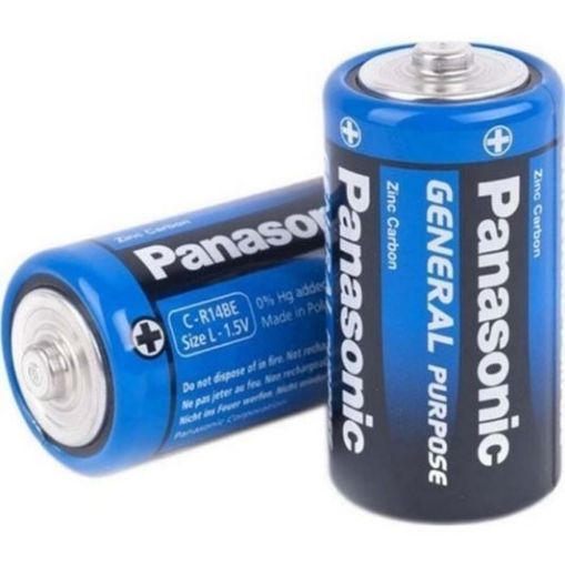 PANASONIC MANGANEZ BÜYÜK PİL 1,5VOLT 2 Lİ. ürün görseli