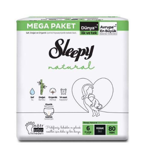 SLEEPY KÜLOT NATUREL MEGA 6 NO *80. ürün görseli